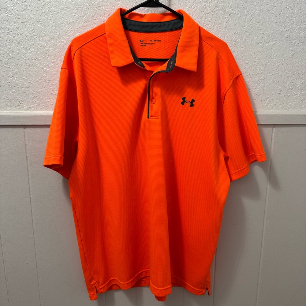 Under Armour Orange Performance Polo Shirt
